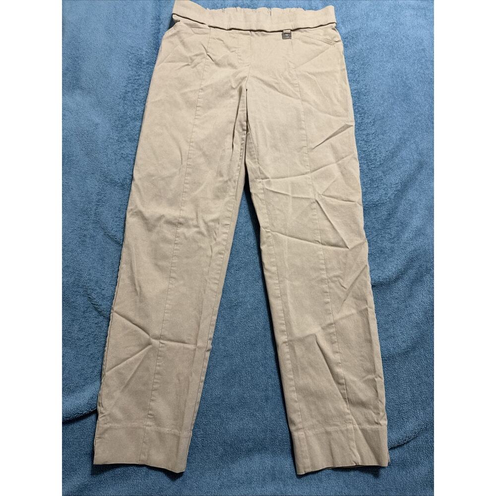 Rafaella Womens Stretchable Pants Sz 12 Straight Beige